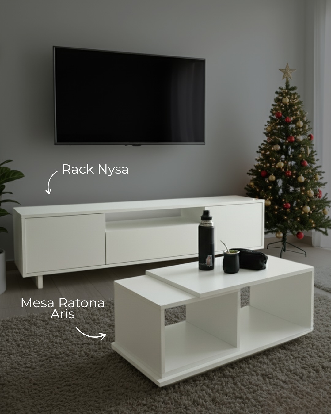 Rack Nysa y Mesa Ratona Aris